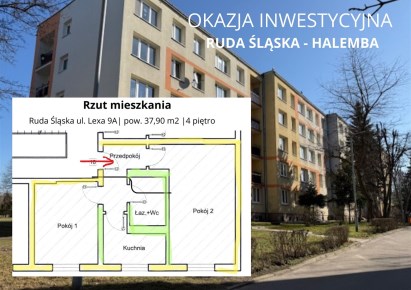 mieszkanie na sprzedaż - Ruda Śląska, Lexa